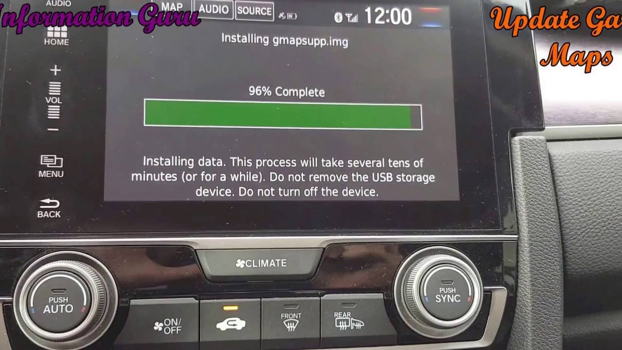 2012 Honda Civic Software Update